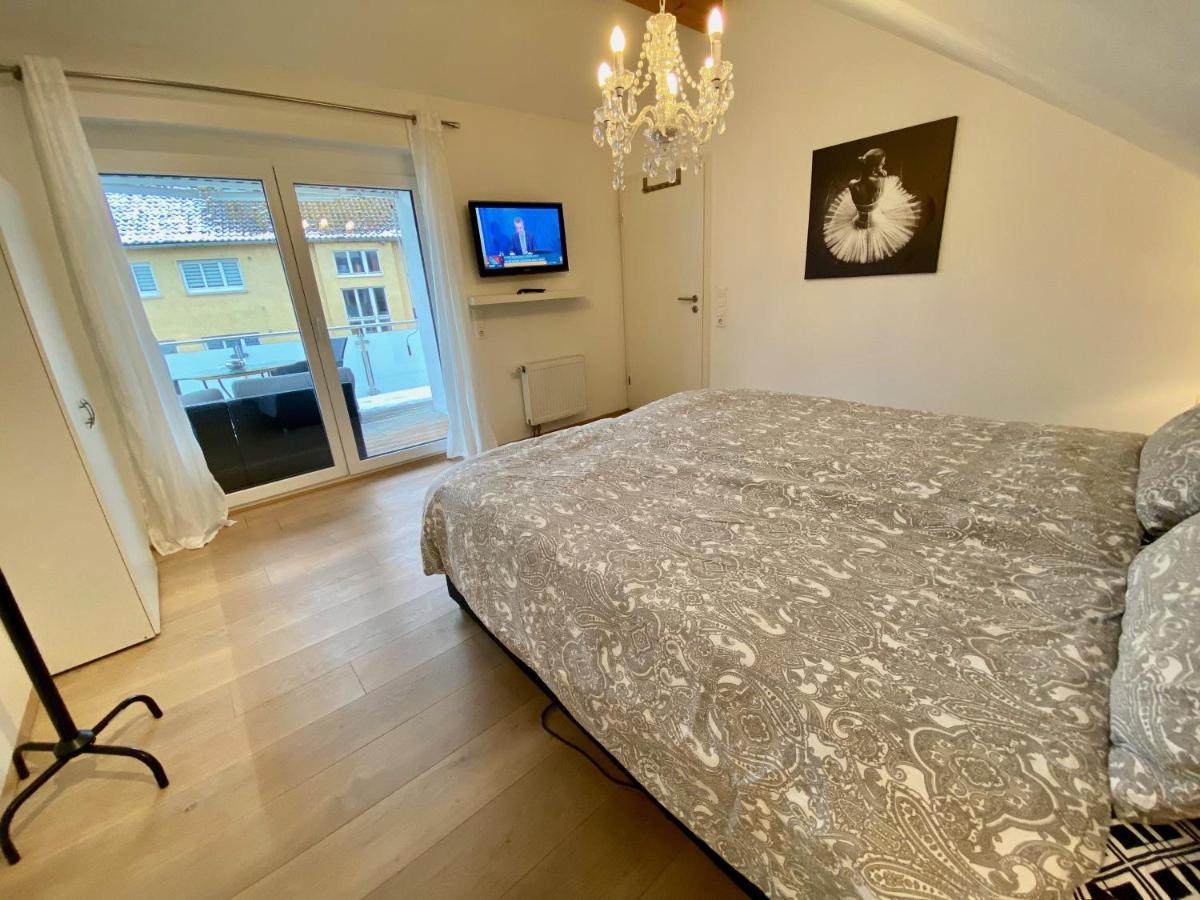 Apartamento Luxurioeses Studio Im Zentrum, Balkon, Kamin, Klima Ravensburg Exterior foto